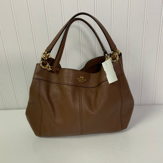 Handbag Designer By Coach In Brown, Size:Small
