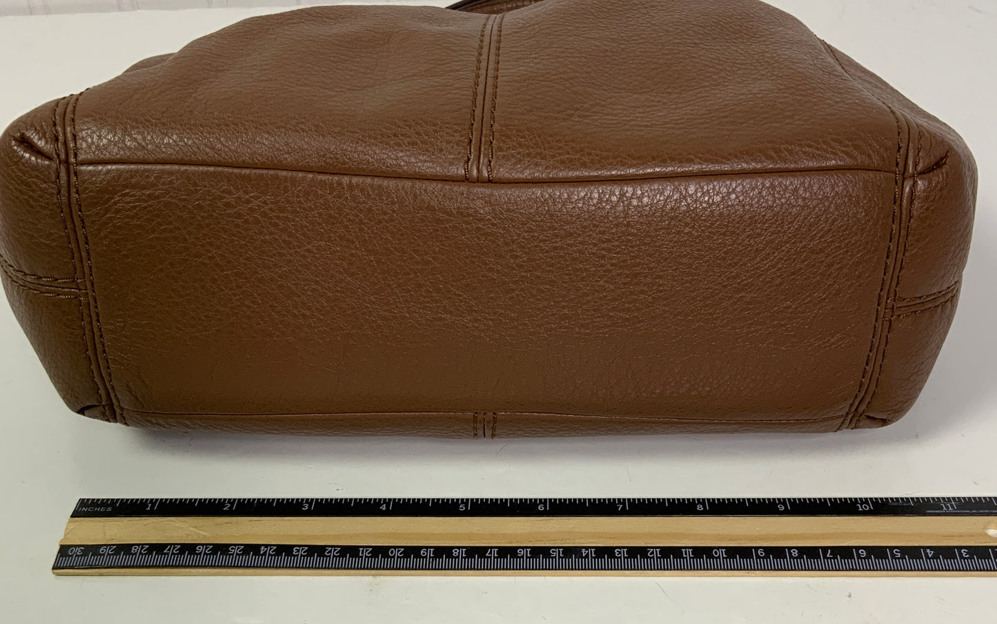 Handbag Designer By Coach In Brown, Size:Small