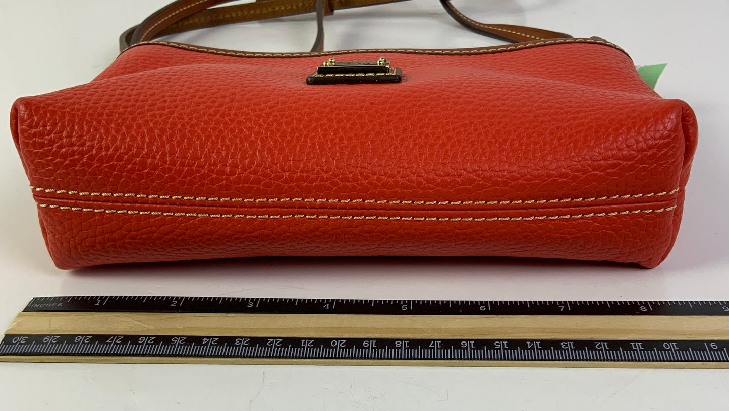 Crossbody Designer By Dooney And Bourke In Orange, Size:Small