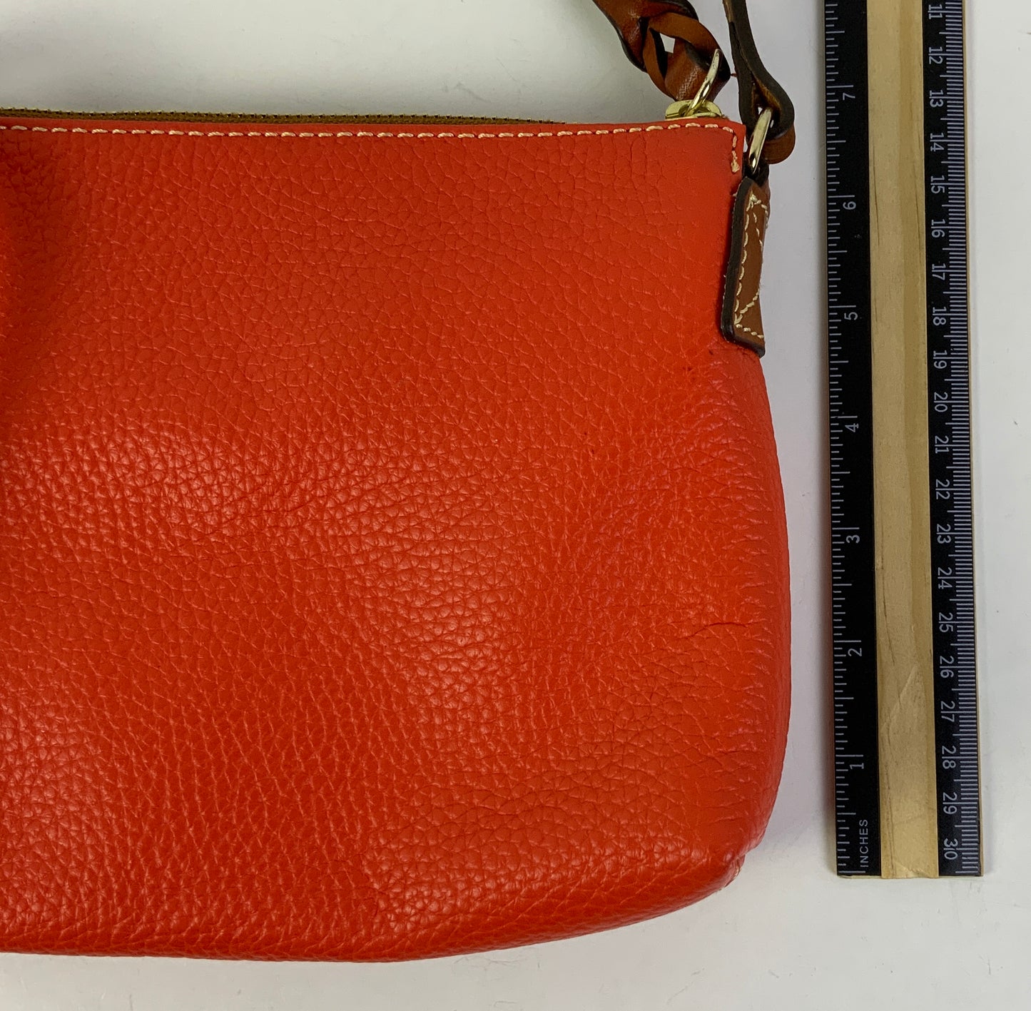 Crossbody Designer By Dooney And Bourke In Orange, Size:Small