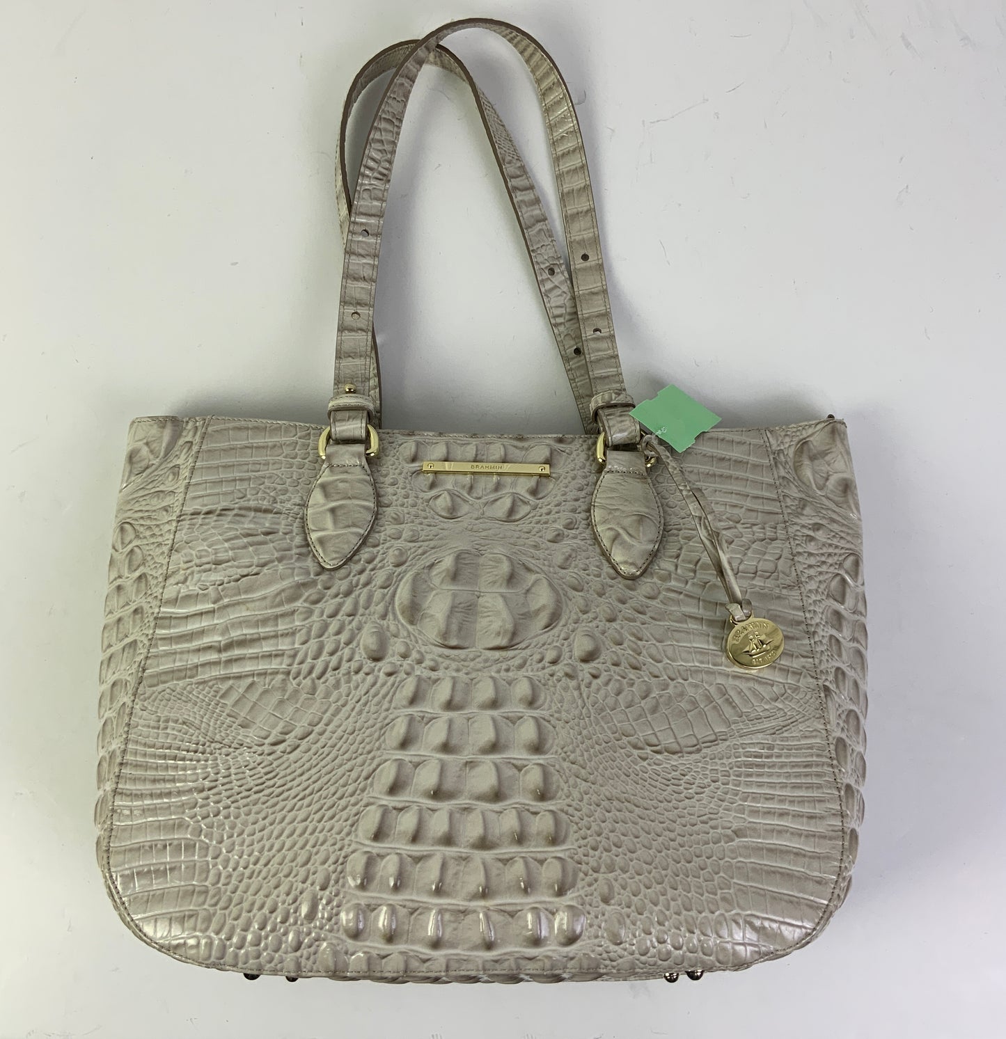 Handbag Designer By Brahmin In Grey, Size:Medium