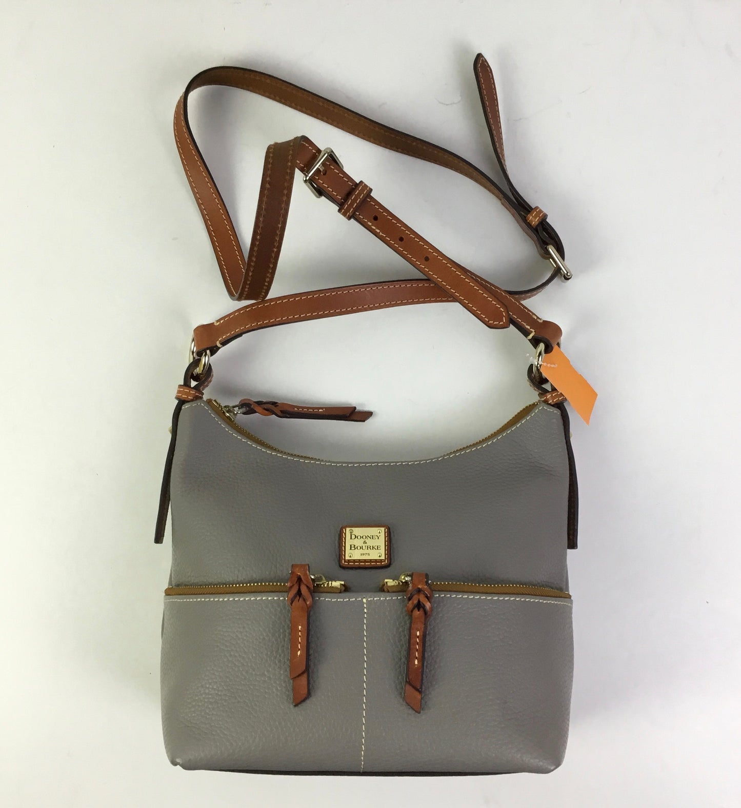 Crossbody Designer By Dooney And Bourke In Grey, Size:Medium