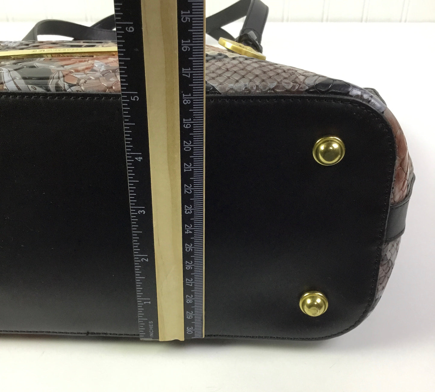 Handbag Designer By Brahmin In Black, Size:Medium