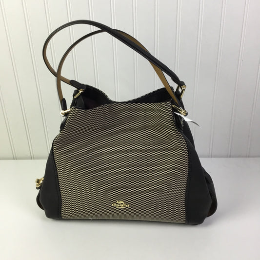 Handbag Designer By Coach In Black, Size:Medium
