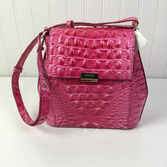 Crossbody Designer By Brahmin In Pink, Size:Small