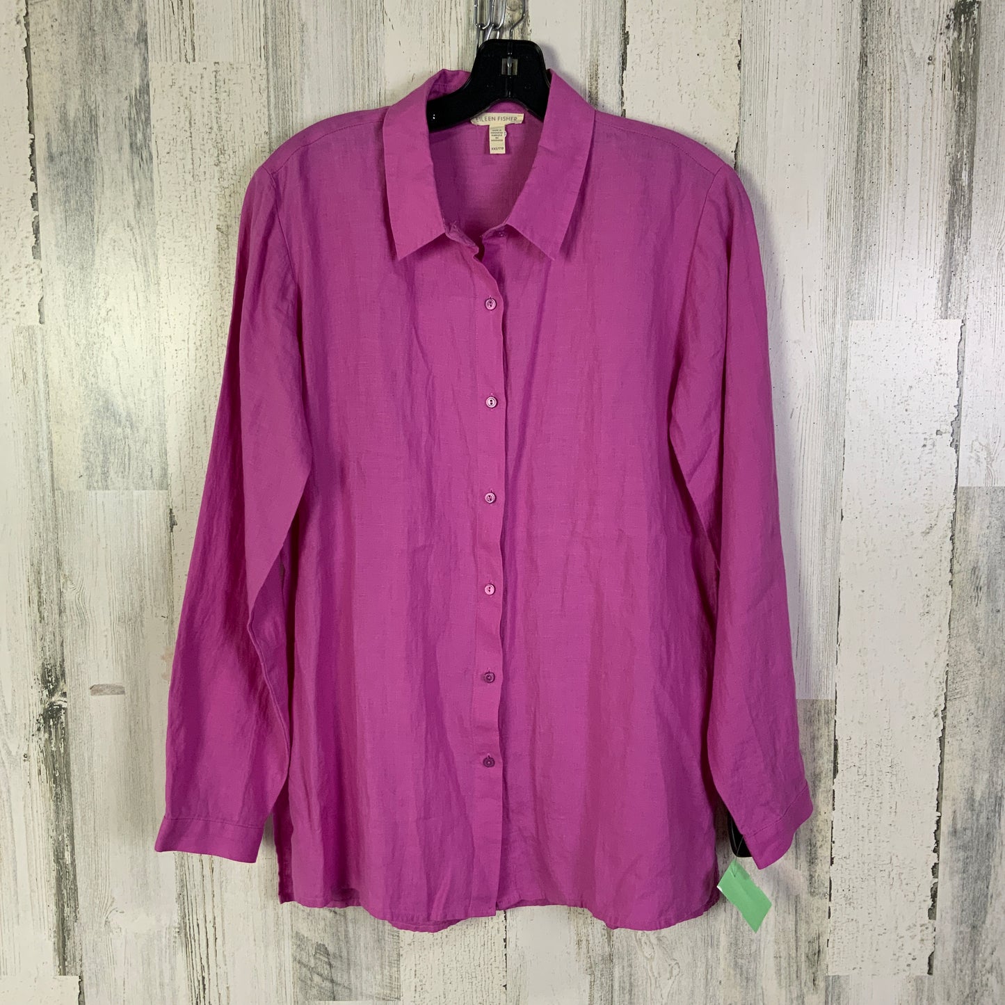 Blouse Ls By Eileen Fisher In Pink, Size:Xxs