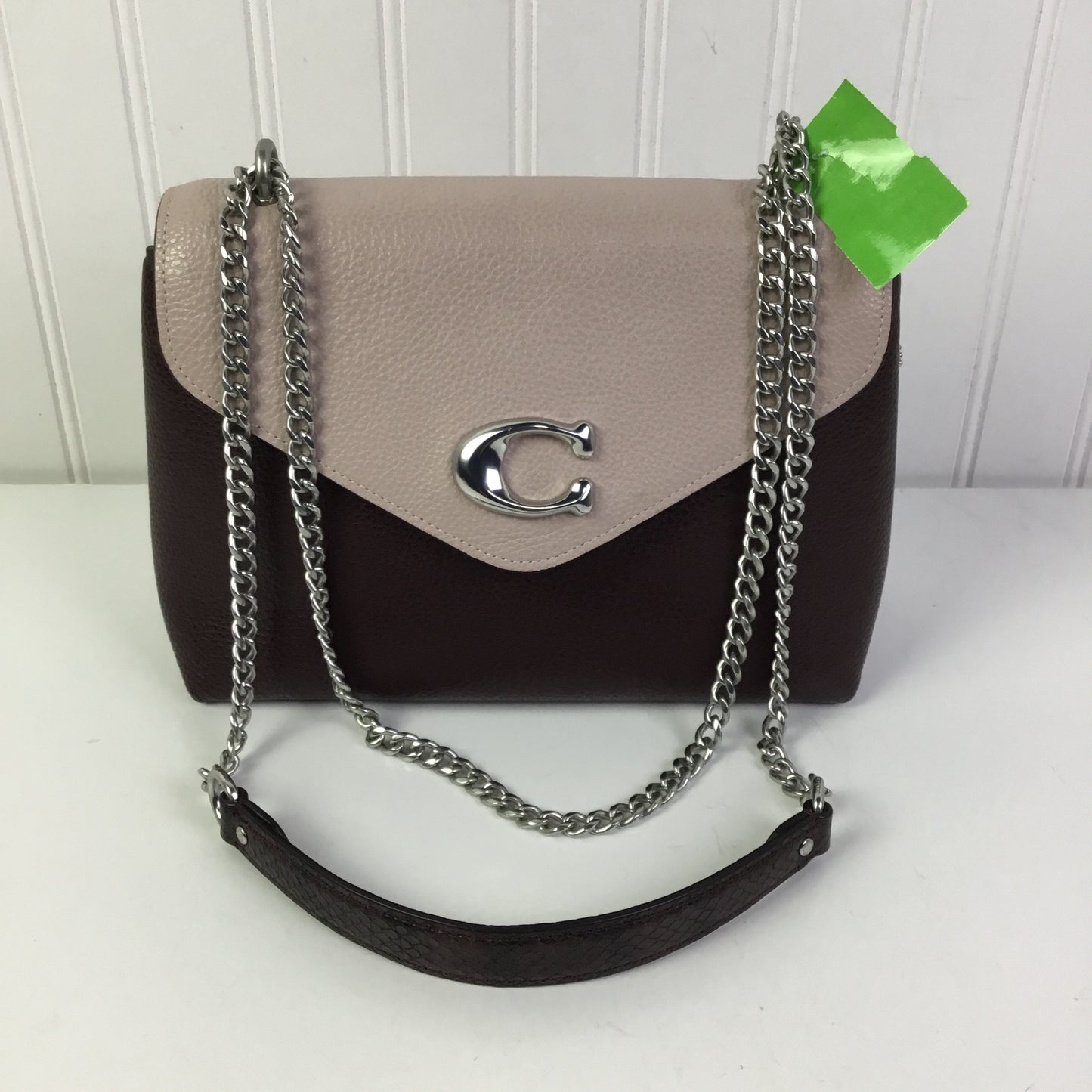 Crossbody Designer By Coach In Maroon, Size:Medium