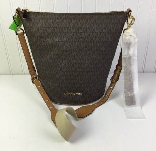 Crossbody Designer By Michael Kors In Brown, Size:Large