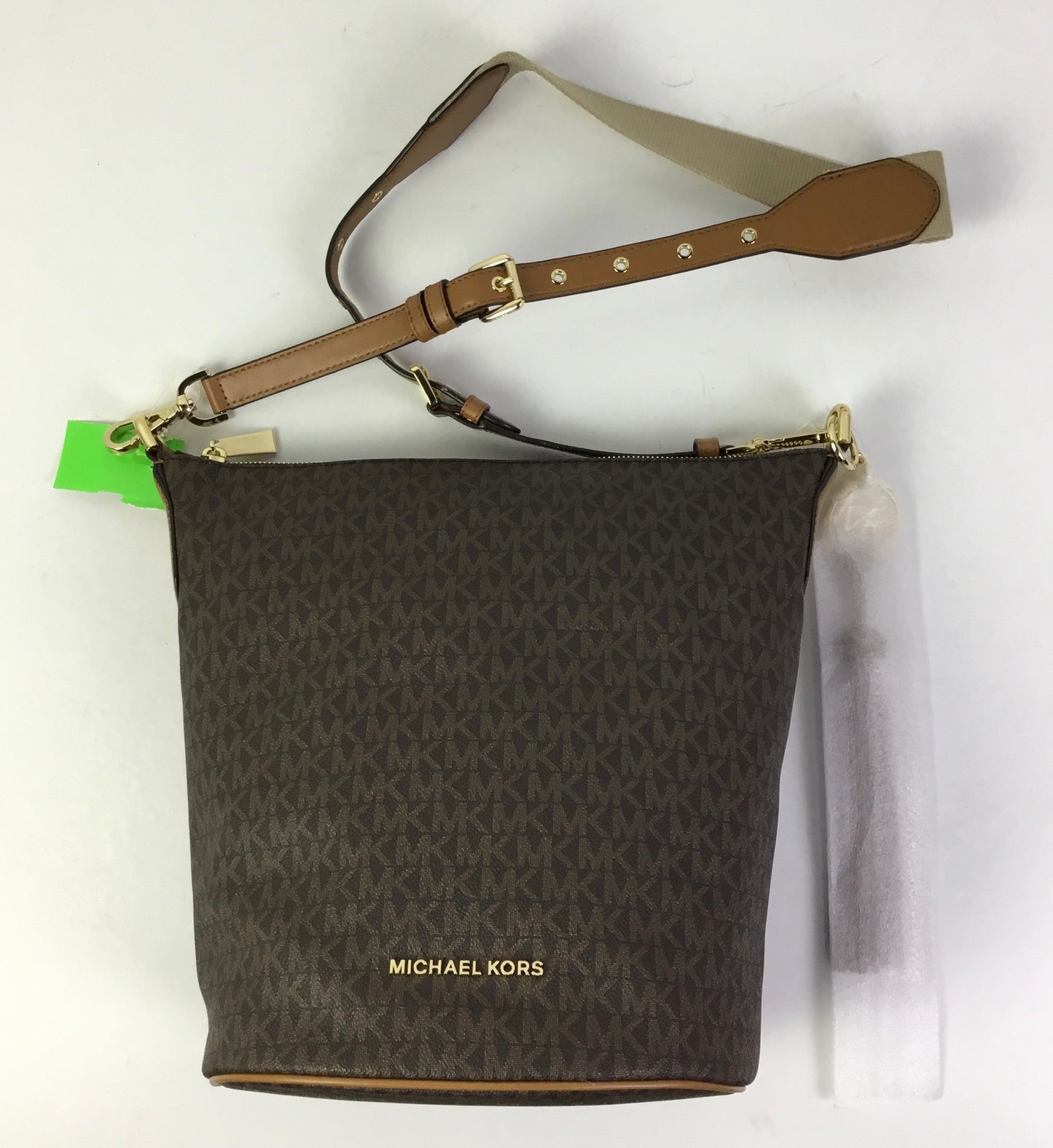 Crossbody Designer By Michael Kors In Brown, Size:Large