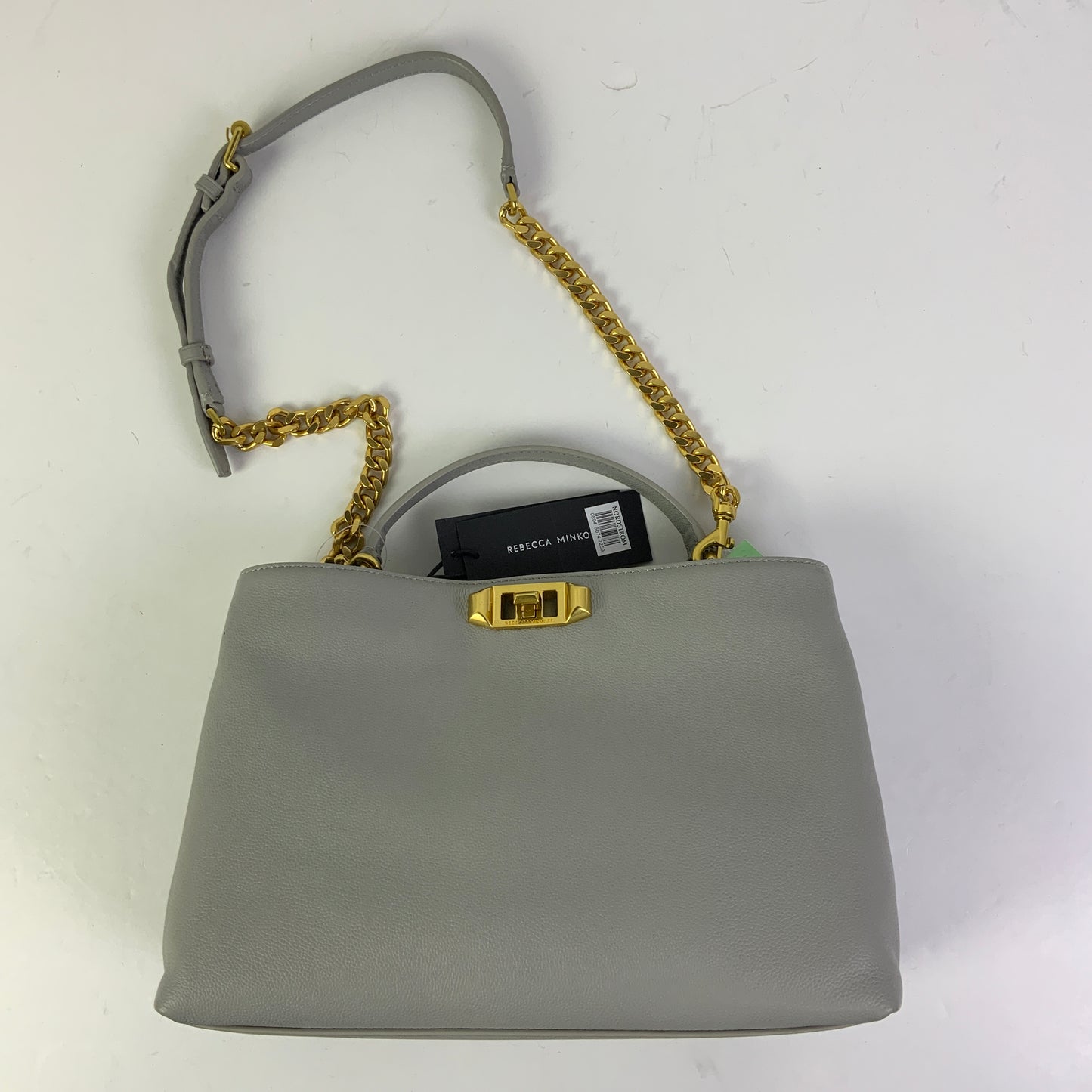 Handbag Designer By Rebecca Minkoff In Grey, Size:Medium
