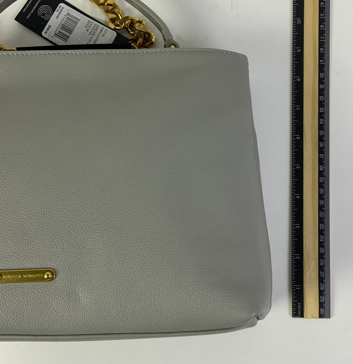 Handbag Designer By Rebecca Minkoff In Grey, Size:Medium