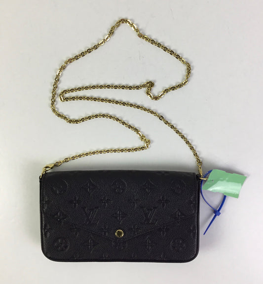 Crossbody Luxury Designer By Louis Vuitton In Black, Size:Small