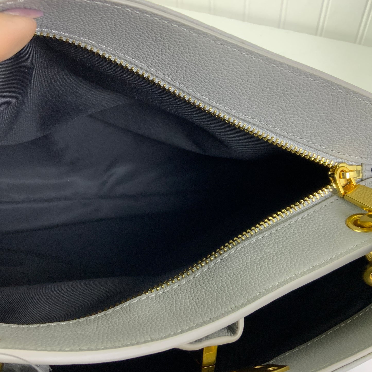 Handbag Designer By Rebecca Minkoff In Grey, Size:Medium