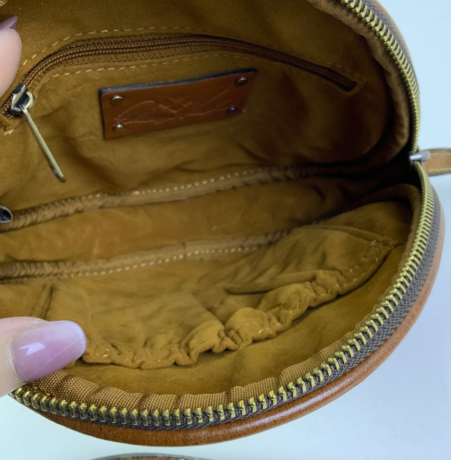 Crossbody Designer By Patricia Nash In Brown, Size:Small