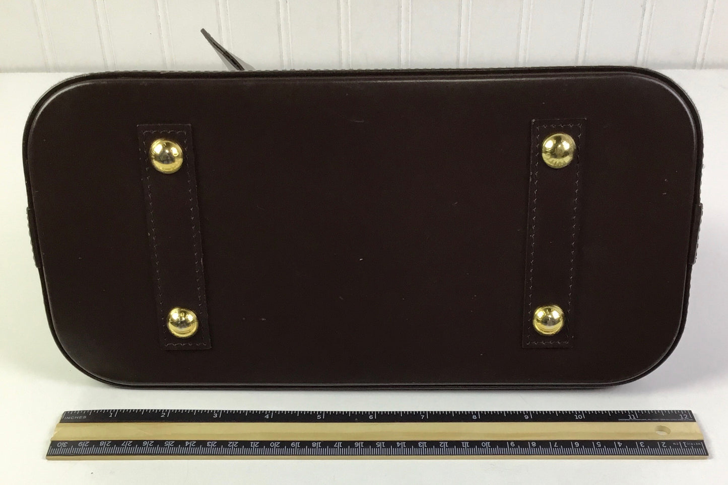 Handbag Luxury Designer By Louis Vuitton In Brown, Size:Medium