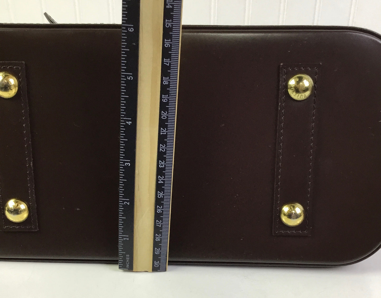 Handbag Luxury Designer By Louis Vuitton In Brown, Size:Medium