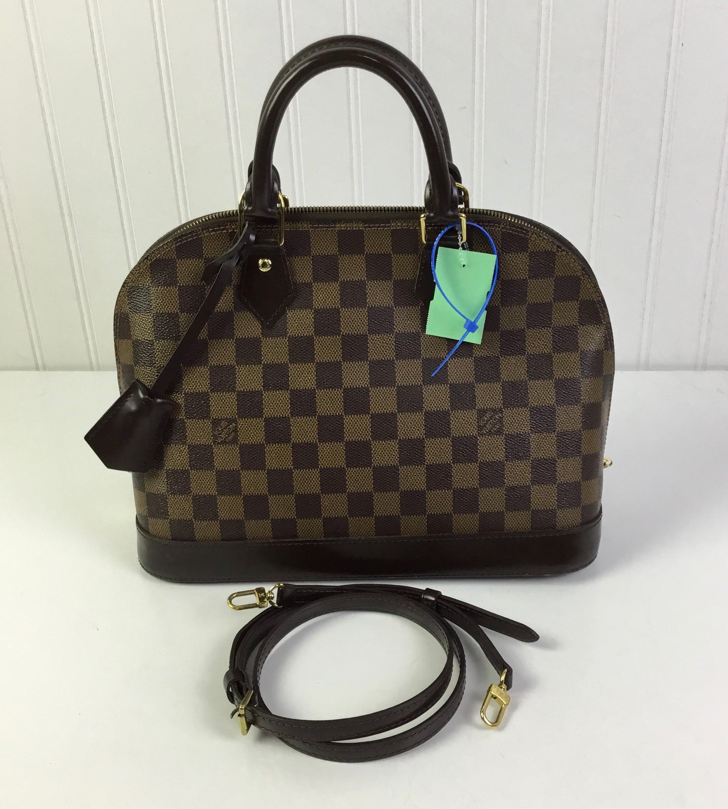 Handbag Luxury Designer By Louis Vuitton In Brown, Size:Medium