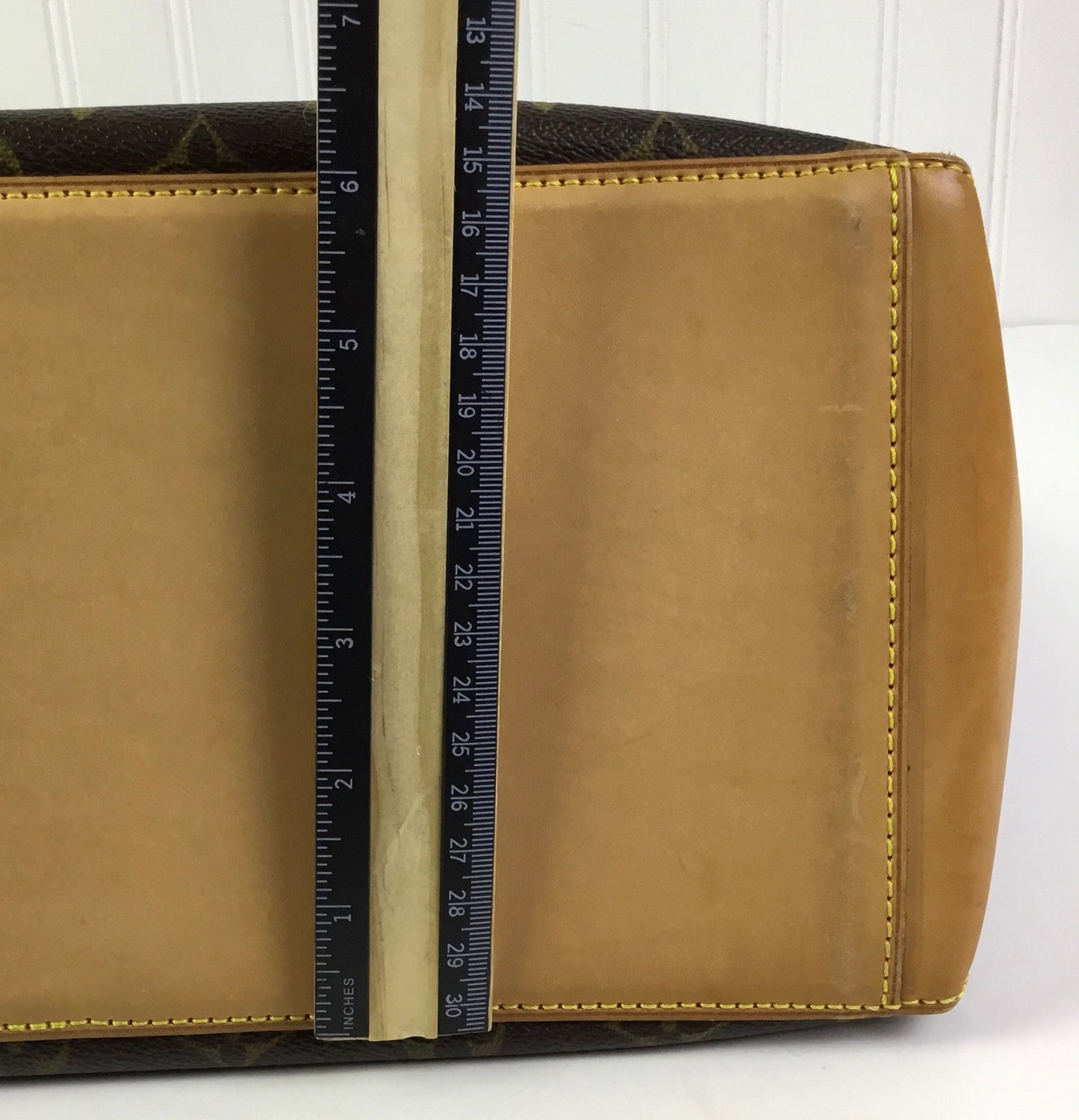 Handbag Luxury Designer By Louis Vuitton In Brown, Size:Large