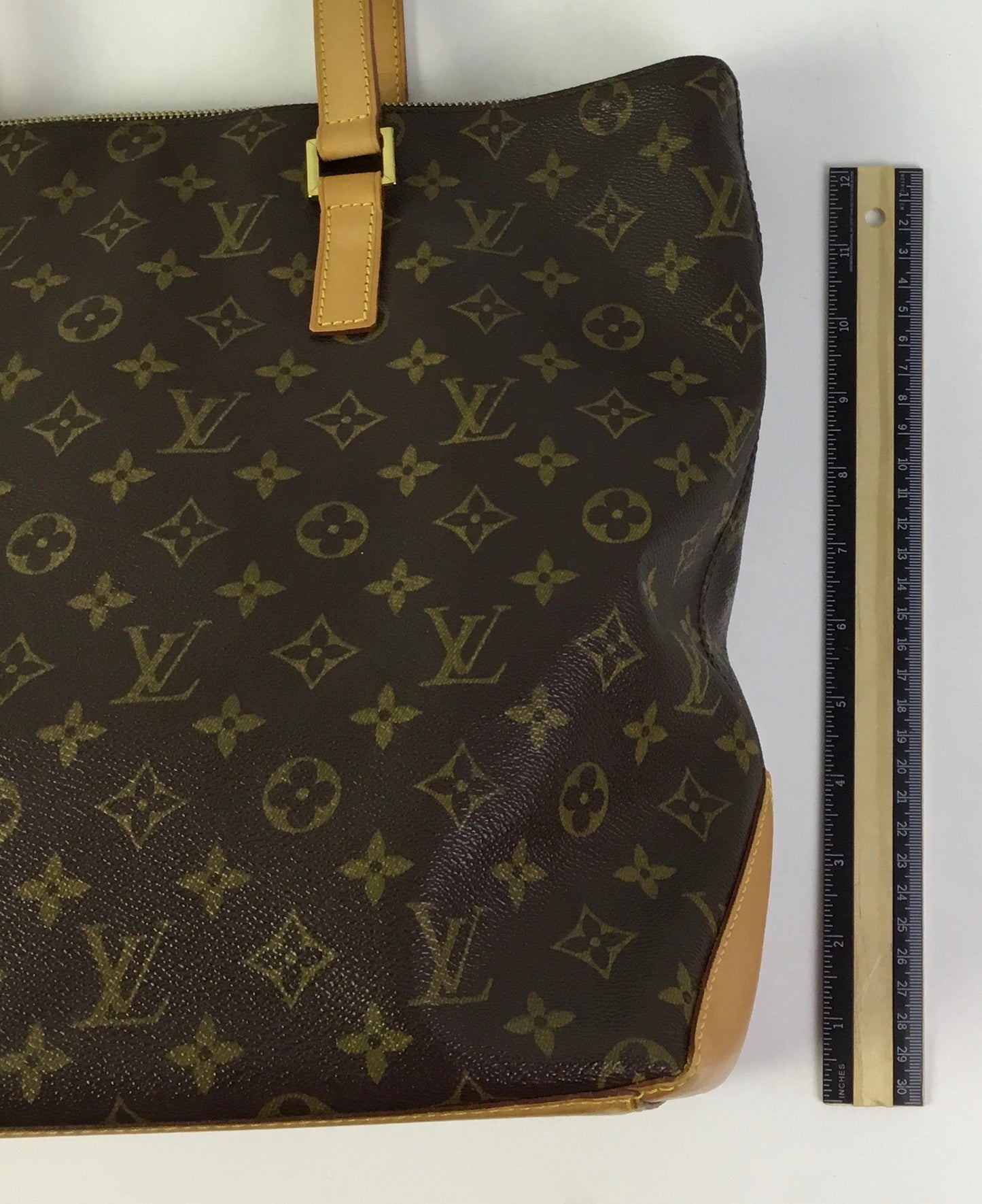 Handbag Luxury Designer By Louis Vuitton In Brown, Size:Large