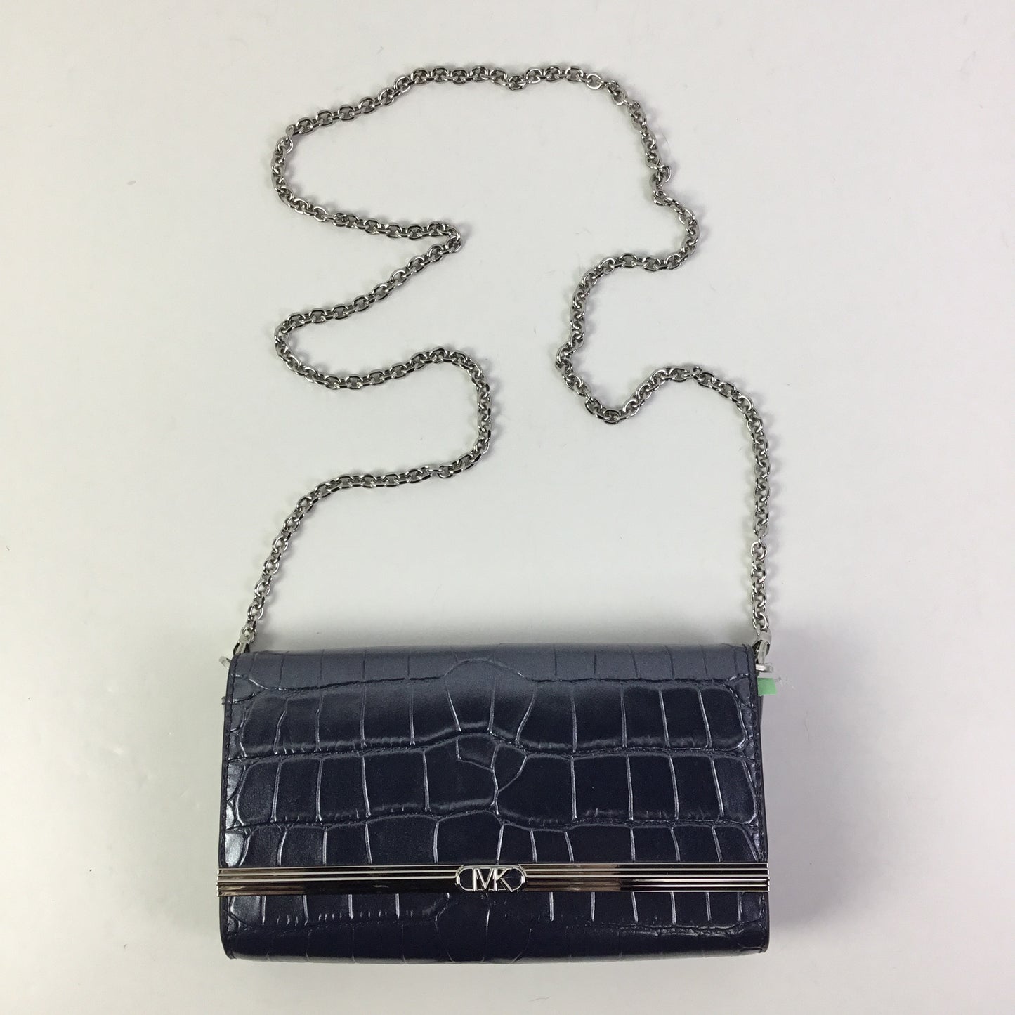 Clutch Designer By Michael Kors In Blue, Size:Small