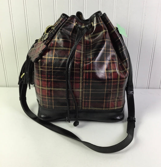 Crossbody Designer By Patricia Nash In Black & Red, Size:Large