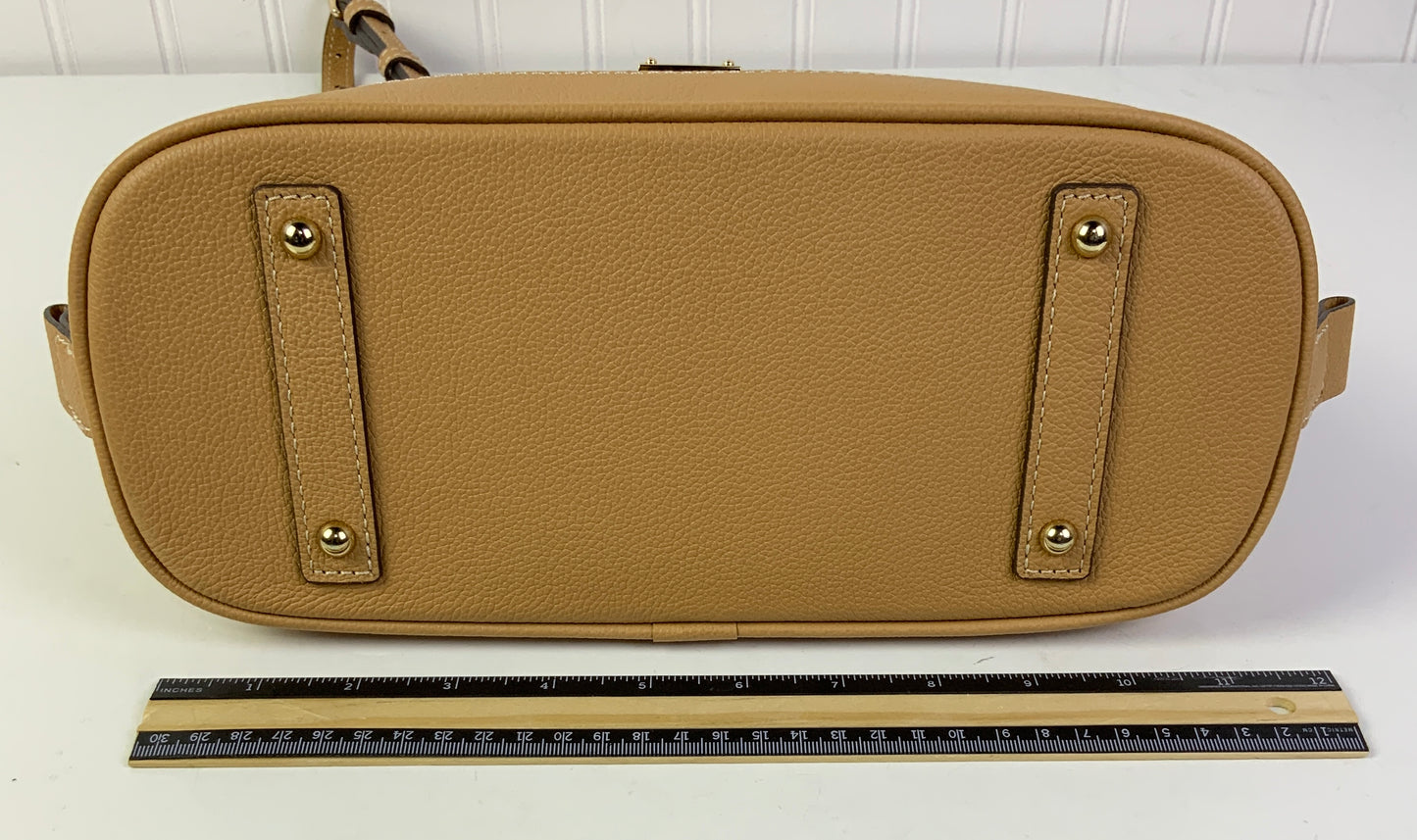 Handbag Designer By Dooney And Bourke In Tan, Size:Medium