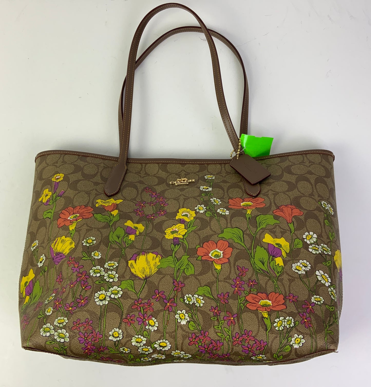 Handbag Designer By Coach In Brown, Size:Large