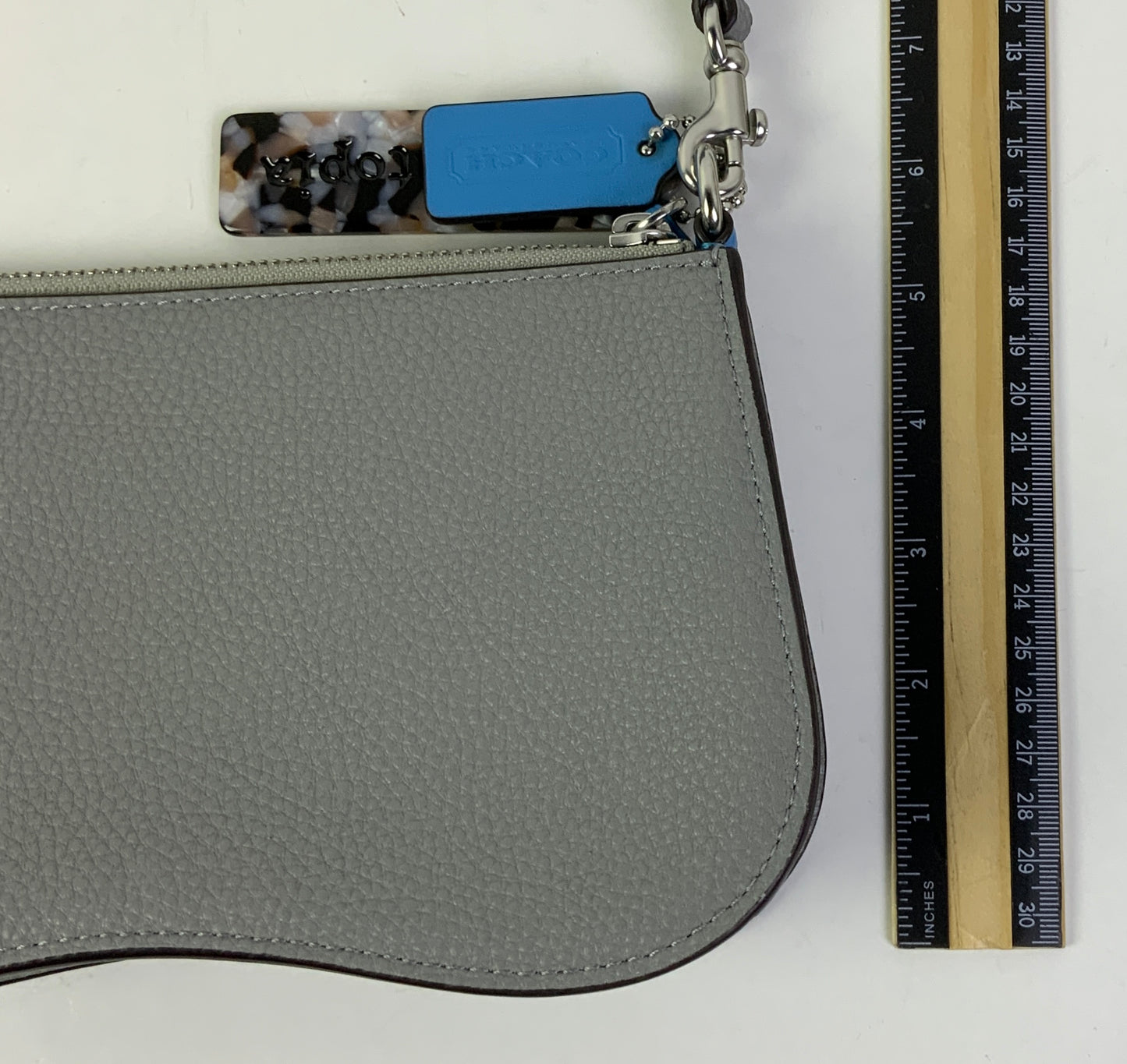 Handbag Designer By Coach In Blue & Grey, Size:Small