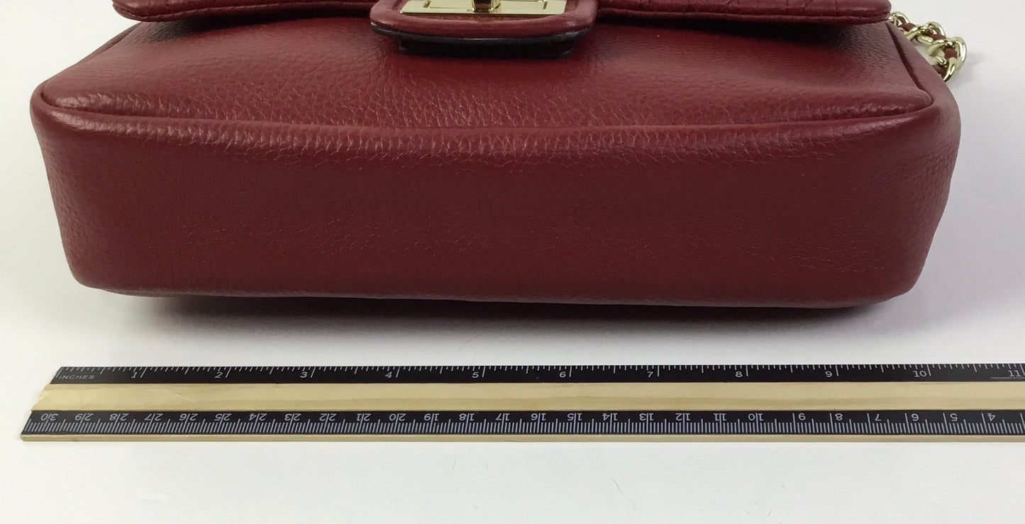 Handbag Designer By Karl Lagerfeld In Red, Size:Small