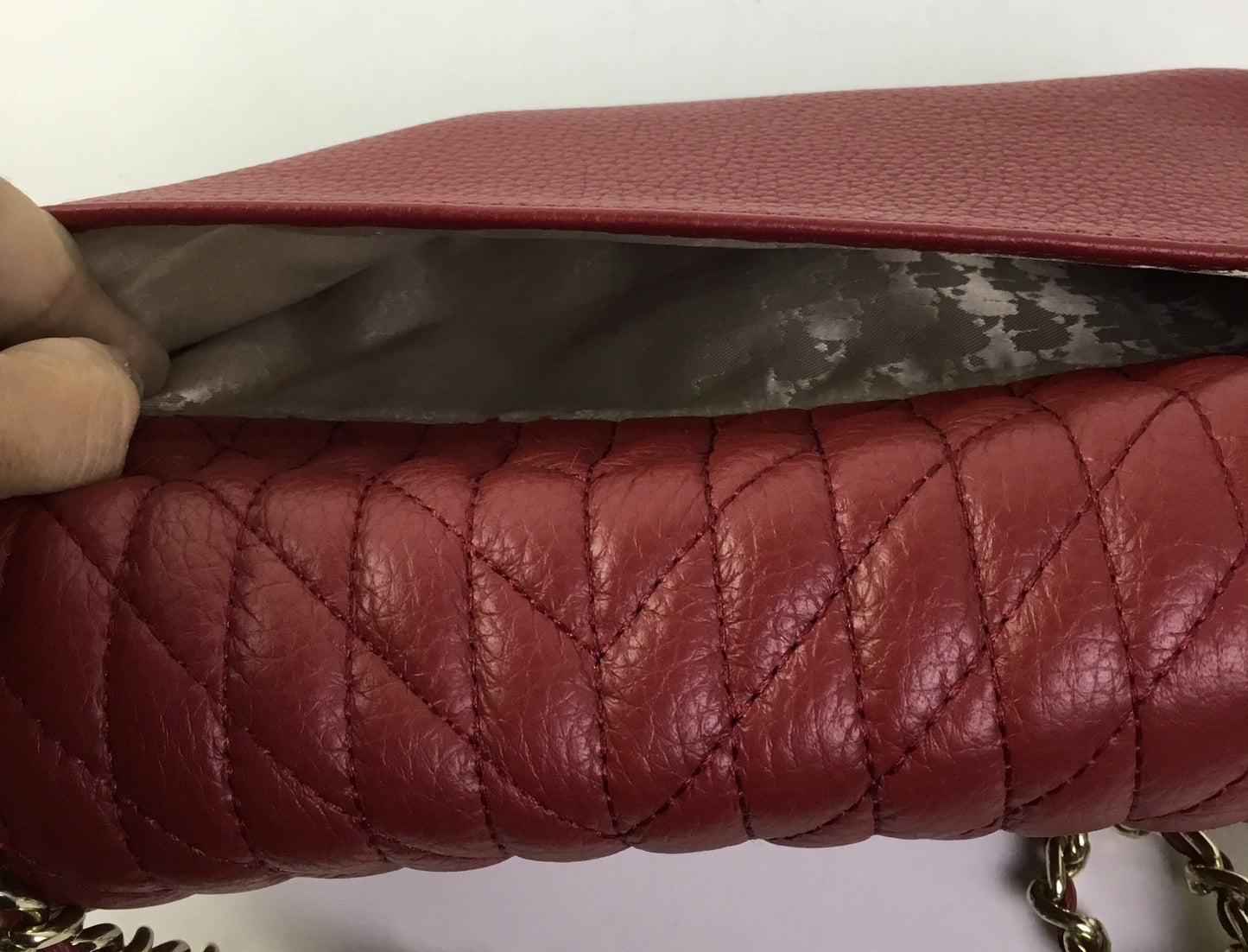 Handbag Designer By Karl Lagerfeld In Red, Size:Small
