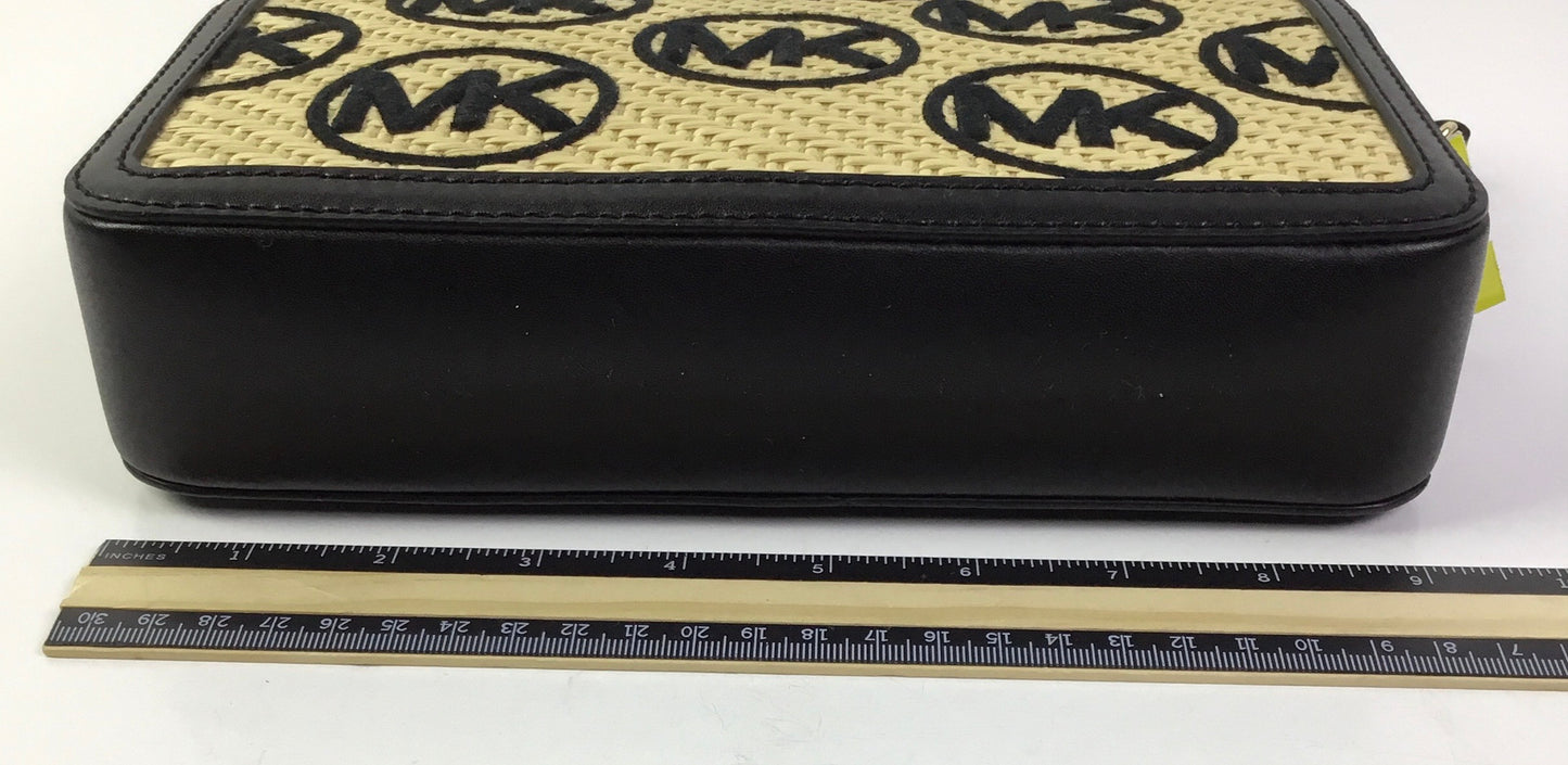 Crossbody Designer By Michael Kors In Black & Tan, Size:Medium