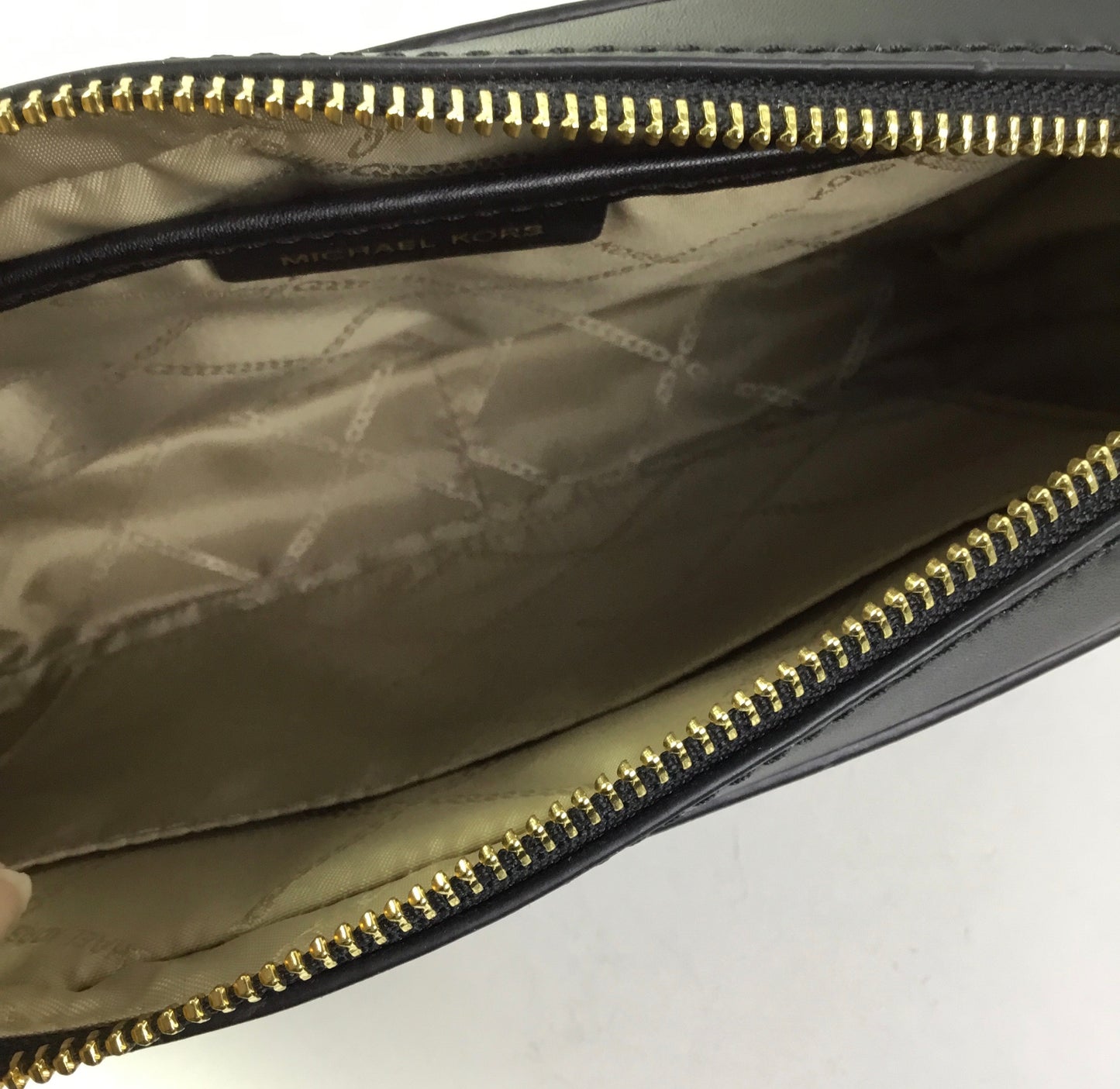 Crossbody Designer By Michael Kors In Black & Tan, Size:Medium