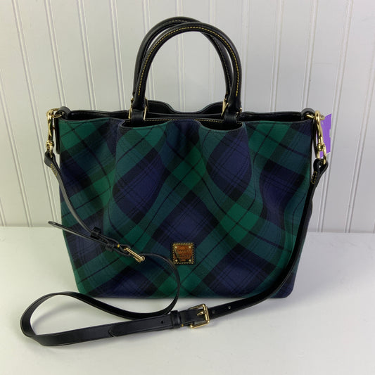 Handbag Designer By Dooney And Bourke In Blue & Green, Size:Large