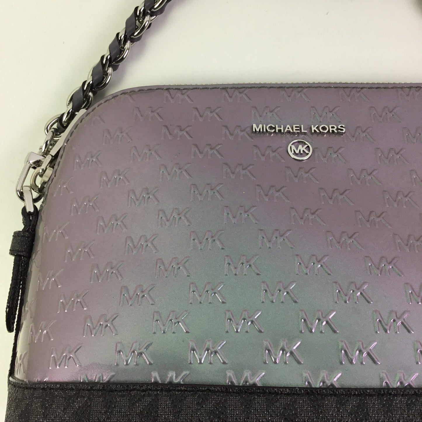 Crossbody Designer By Michael Kors In Blue, Size:Small