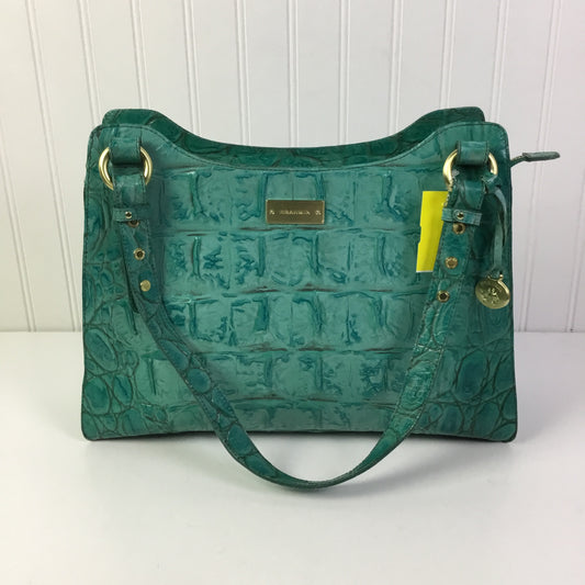 Handbag Designer By Brahmin In Green, Size:Large