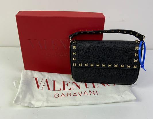 Crossbody Luxury Designer By Valentino-Garavani In Black, Size:Small