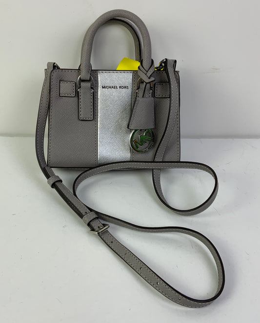 Crossbody Designer By Michael Kors In Grey, Size:Small