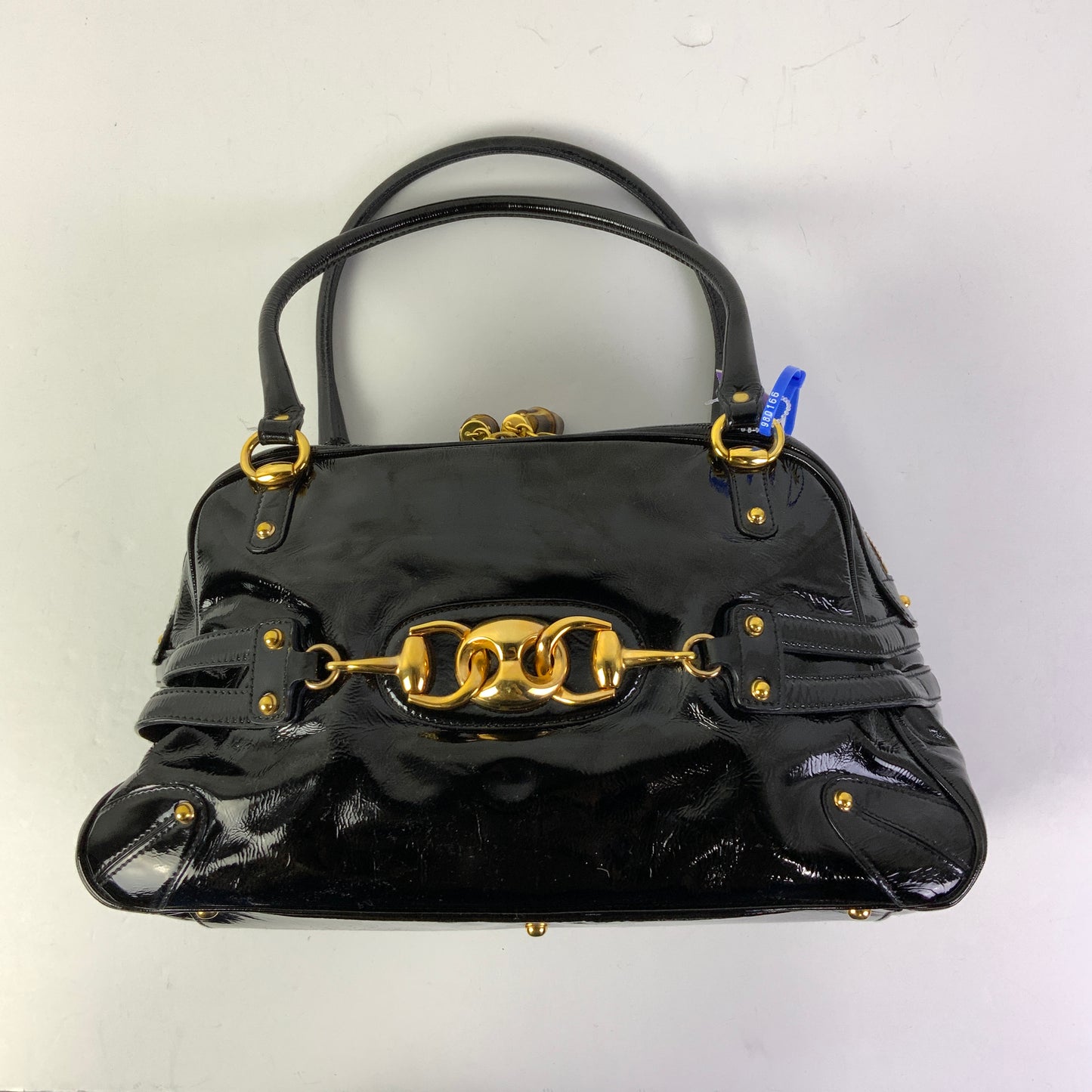 Handbag Luxury Designer By Gucci In Black, Size:Medium