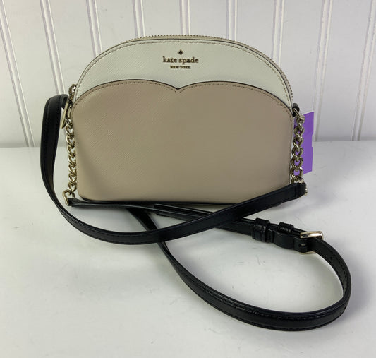 Crossbody Designer By Kate Spade In Tan & White, Size:Small