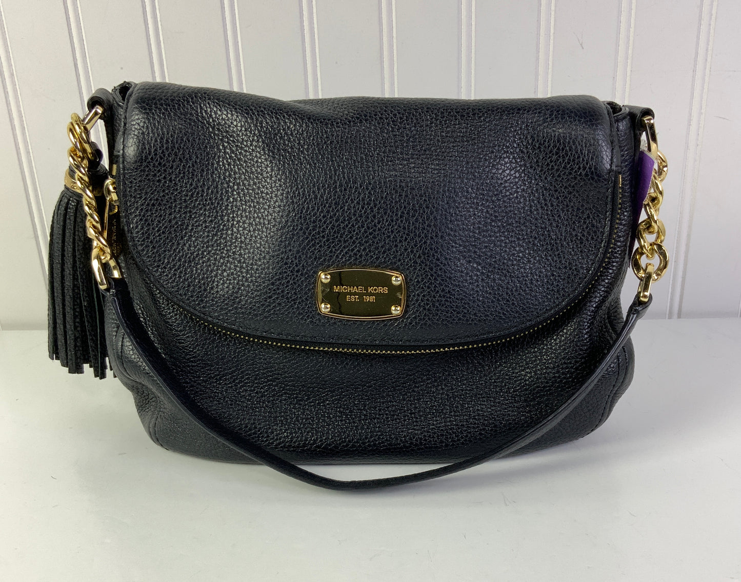 Handbag Designer By Michael Kors In Black, Size:Medium