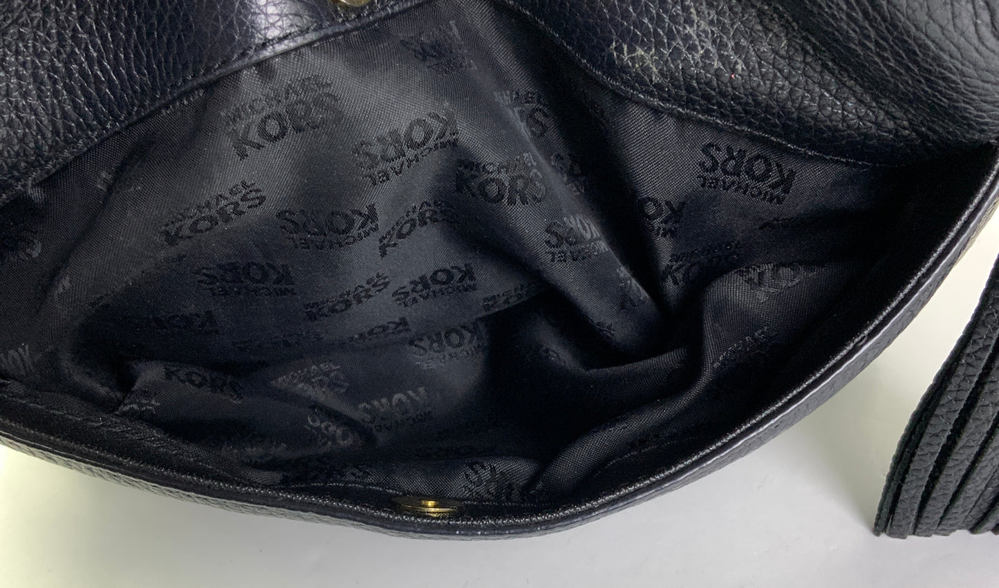 Handbag Designer By Michael Kors In Black, Size:Medium