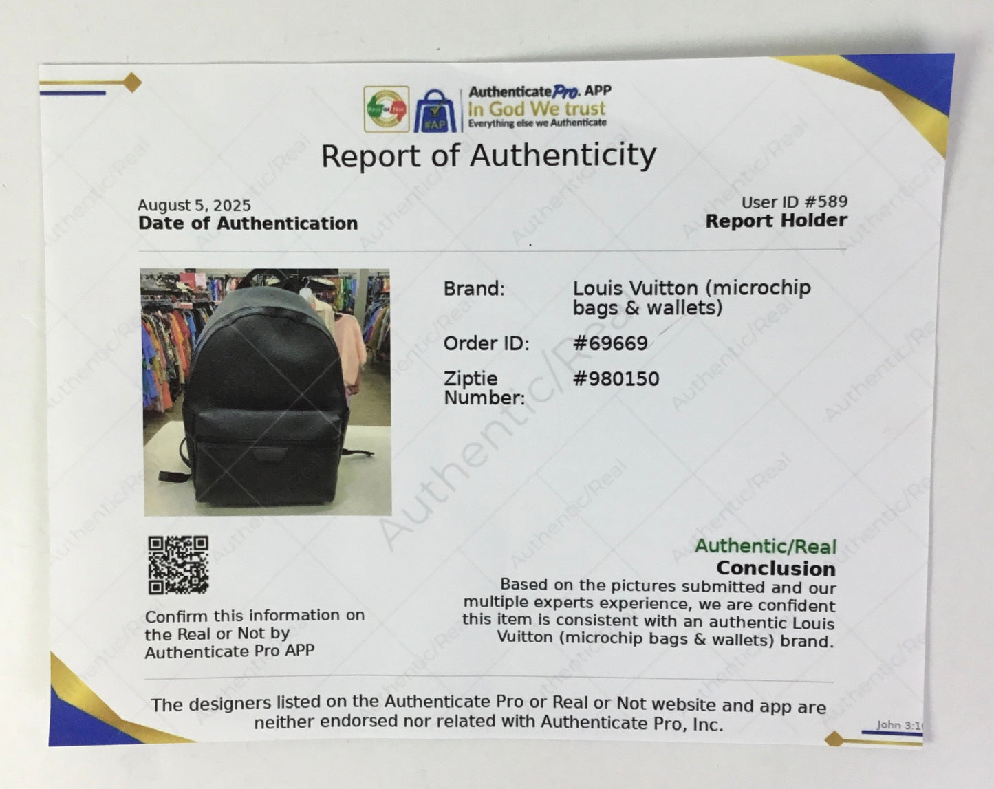 Backpack Luxury Designer By Louis Vuitton, Size: Large