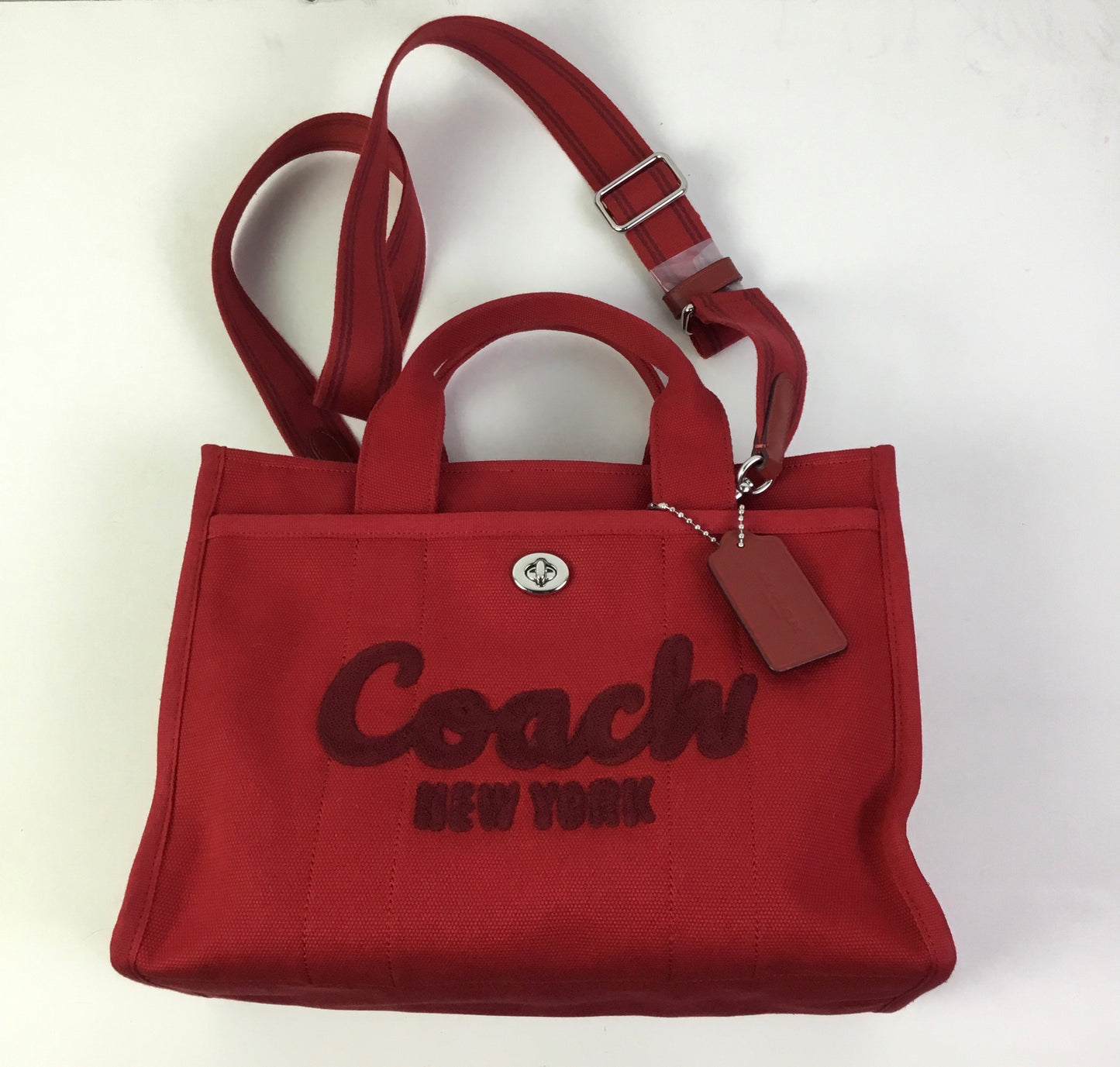 Handbag Designer By Coach In Red, Size:Medium