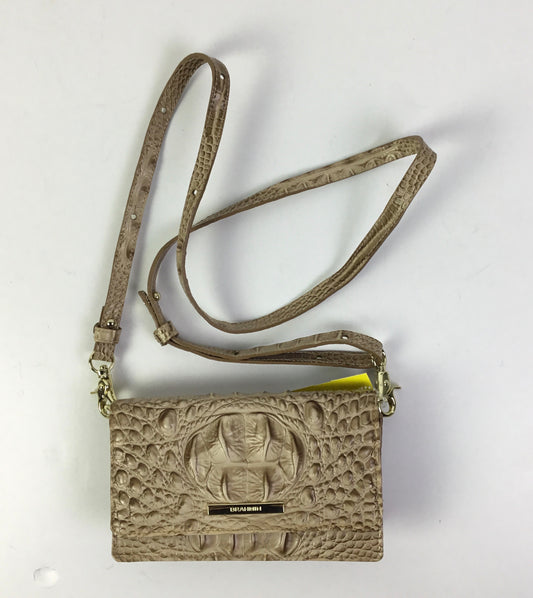 Crossbody Designer By Brahmin In Tan, Size:Small