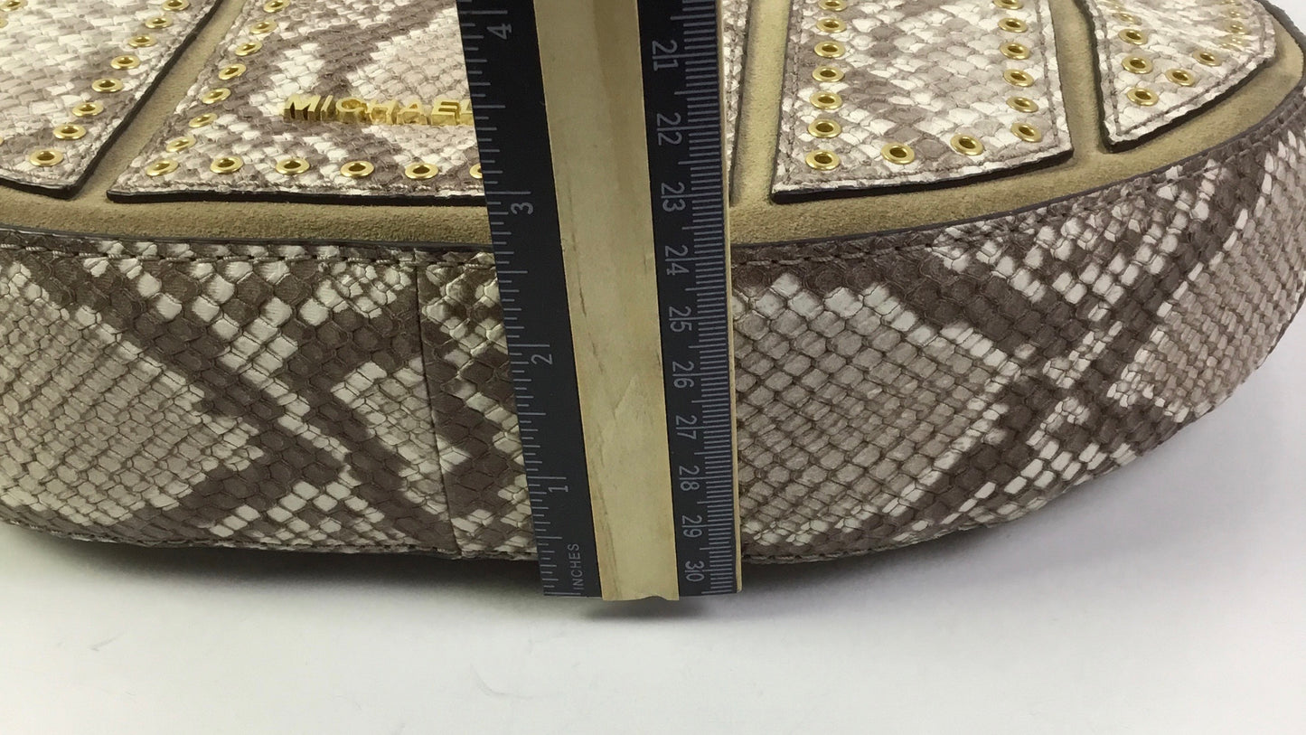 Handbag Designer By Michael Kors In Snakeskin Print, Size:Small