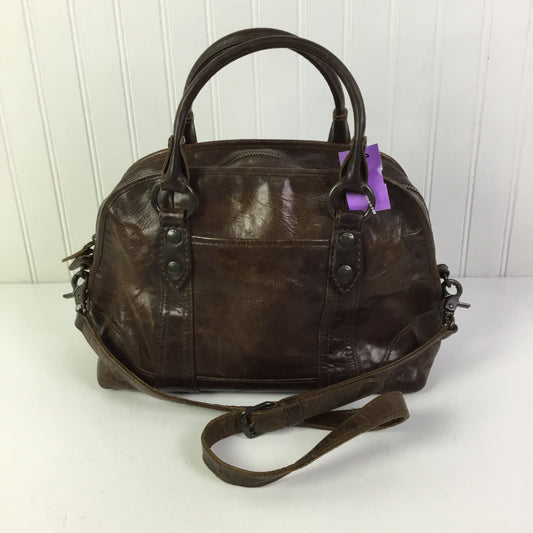 Handbag Designer By Frye In Brown, Size:Medium