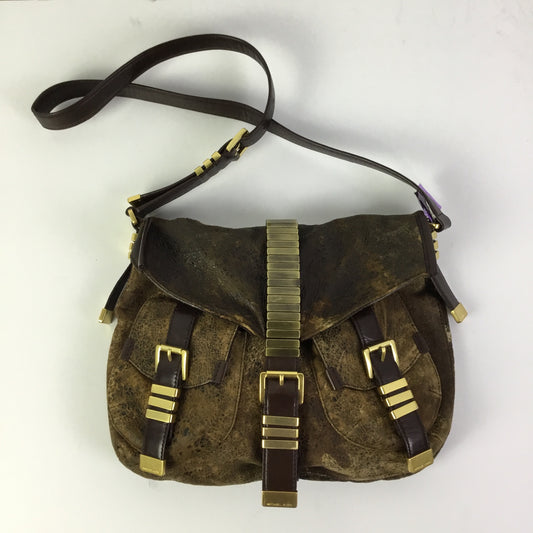 Crossbody Designer By Michael Kors In Brown, Size:Medium