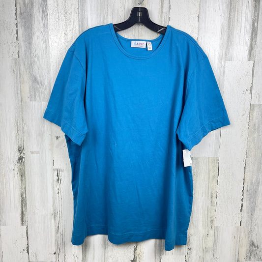Top Short Sleeve Basic By Denim And Co Qvc  Size: 2x